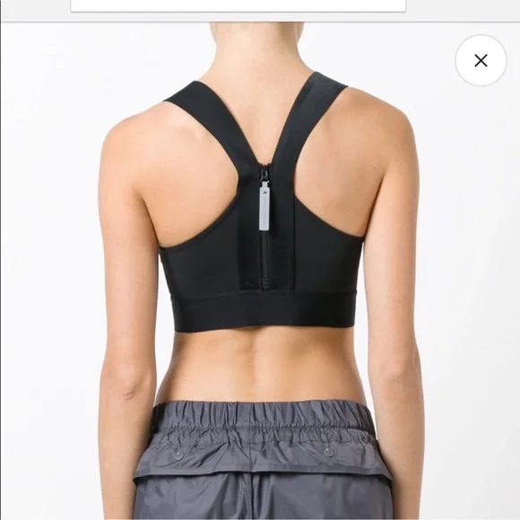 Adidas Stella McCartney Black Cutout Sports Bra size large - Picture 2 of 7
